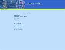 Tablet Screenshot of krabel.de